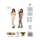 Бодістокінг Passion BS003 white, комбінезон, дрібна сіточка Бодістокінг Passion BS003 white, комбінезон, дрібна сіточка