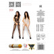 Бодістокінг Passion BS011 white, комбінезон, імітація панчіх і пояса Бодістокінг Passion BS011 white, комбінезон, імітація панчіх і пояса
