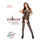 Бодістокінг Passion BS012 black, комбінезон, імітація панчіх і пояса Бодістокінг Passion BS012 black, комбінезон, імітація панчіх і пояса