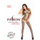 Бодістокінг Passion BS013 black, комбінезон, імітація панчіх і пояса Бодістокінг Passion BS013 black, комбінезон, імітація панчіх і пояса