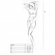 Бодістокінг Passion BS014 white, комбінезон, велика сітка Бодістокінг Passion BS014 white, комбінезон, велика сітка