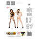 Бодістокінг Passion BS019 black, комбінезон, імітація панчіх і пояса Бодістокінг Passion BS019 black, комбінезон, імітація панчіх і пояса