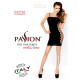 Бодістокінг Passion BS026 black, сукня-сітка на бретелях Бодістокінг Passion BS026 black, сукня-сітка на бретелях
