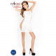 Бодістокінг Passion BS026 white, сукня-сітка на бретелях Бодістокінг Passion BS026 white, сукня-сітка на бретелях