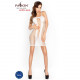 Бодістокінг Passion BS027 white, сукня-сітка на бретелях, дуже відверта Бодістокінг Passion BS027 white, сукня-сітка на бретелях, дуже відверта