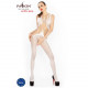 Бодістокінг Passion BS030 white, комбінезон, імітація топа і легінсів Бодістокінг Passion BS030 white, комбінезон, імітація топа і легінсів