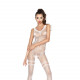 Бодістокінг Passion BS045 white, комбінезон, імітація панчох і боді Бодістокінг Passion BS045 white, комбінезон, імітація панчох і боді