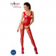 Бодістокінг Passion BS046 red, комбінезон з імітацією панчох Бодістокінг Passion BS046 red, комбінезон з імітацією панчох