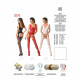 Бодістокінг Passion BS046 red, комбінезон з імітацією панчох Бодістокінг Passion BS046 red, комбінезон з імітацією панчох