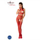 Бодістокінг Passion BS048 red, комбінезон, імітація колгот та відкритого топа Бодістокінг Passion BS048 red, комбінезон, імітація колгот та відкритого топа