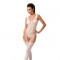 Бодістокінг Passion BS051 white, комбінезон, імітація панчох і боді