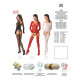 Бодістокінг Passion BS055 red, комбінезон, імітація панчох і пояса, довгий рукав, закрите плече Бодістокінг Passion BS055 red, комбінезон, імітація панчох і пояса, довгий рукав, закрите плече