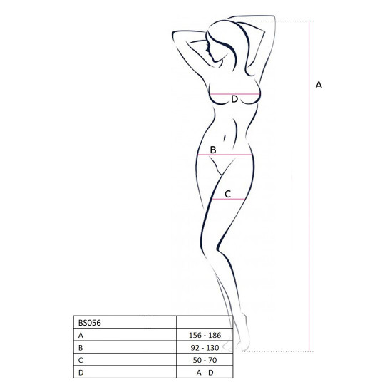 Бодістокінг Passion BS056 red, комбінезон, імітація панчох Бодістокінг Passion BS056 red, комбінезон, імітація панчох