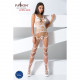 Бодістокінг Passion BS058 white, комбінезон, дуже повітряний Бодістокінг Passion BS058 white, комбінезон, дуже повітряний