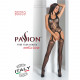 Бодістокінг Passion BS059 black, комбінезон, імітація панчох Бодістокінг Passion BS059 black, комбінезон, імітація панчох