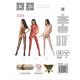 Бодістокінг Passion BS059 red, комбінезон, імітація панчох Бодістокінг Passion BS059 red, комбінезон, імітація панчох