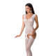 Бодистокинг Passion BS062 white, комбинезон, имитация чулок Бодистокинг Passion BS062 white, комбинезон, имитация чулок