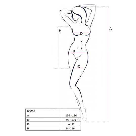 Бодістокінг Passion BS063 white, сукня-сітка халтер Бодістокінг Passion BS063 white, сукня-сітка халтер