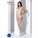 Бодистокинг Passion BS066 white, комбинезон, имитация чулок и пояса Бодистокинг Passion BS066 white, комбинезон, имитация чулок и пояса