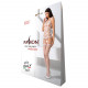 Бодістокінг Passion BS067 white, комбінезон, імітація панчох і топа на бретелях Бодістокінг Passion BS067 white, комбінезон, імітація панчох і топа на бретелях