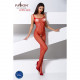 Бодістокінг Passion BS071 red, комбінезон на бретелях Бодістокінг Passion BS071 red, комбінезон на бретелях