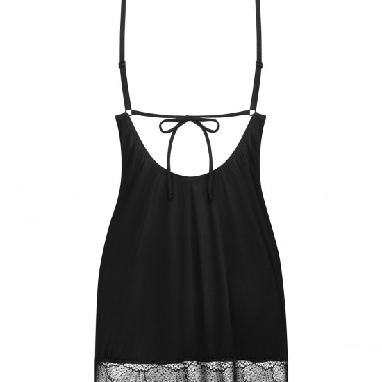 Пеньюар і трусики Obsessive Lobellis chemise & thong M/L Пеньюар і трусики Obsessive Lobellis chemise & thong M/L