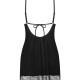Пеньюар і трусики Obsessive Lobellis chemise & thong M/L Пеньюар і трусики Obsessive Lobellis chemise & thong M/L