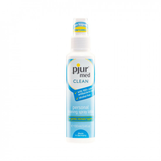 Очищувальний спрей pjur med CLEAN 100 мл для ніжної шкіри та іграшок, антибактеріальний Очищувальний спрей pjur med CLEAN 100 мл для ніжної шкіри та іграшок, антибактеріальний