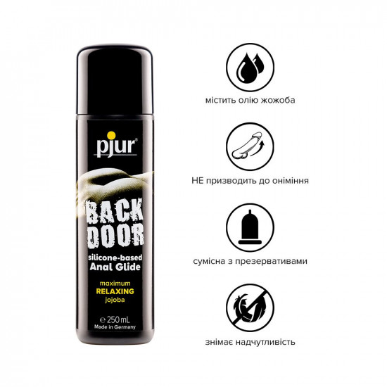 Анальна змазка pjur backdoor anal Relaxing jojoba silicone 250 мл на силіконовій основі з олією жожо Анальна змазка pjur backdoor anal Relaxing jojoba silicone 250 мл на силіконовій основі з олією жожо