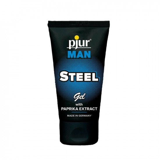 Гель для пеніса стимулювальний pjur MAN Steel Gel 50 ml з екстрактом паприки та ментолом Гель для пеніса стимулювальний pjur MAN Steel Gel 50 ml з екстрактом паприки та ментолом