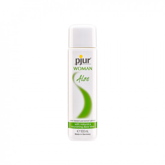 Лубрикант на водній основі pjur Woman Aloe 100 мл з екстрактом алое, зволожувальний, без парабенів Лубрикант на водній основі pjur Woman Aloe 100 мл з екстрактом алое, зволожувальний, без парабенів