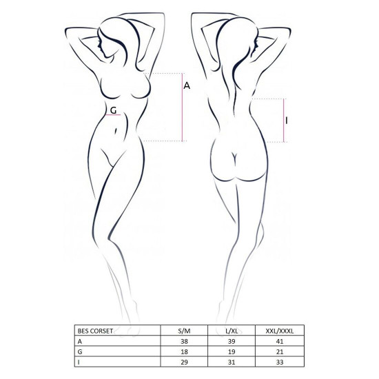 Корсет під латекс з пажами BES CORSET black XXL/XXXL - Passion Exclusive, стрінги, шнурівка Корсет під латекс з пажами BES CORSET black XXL/XXXL - Passion Exclusive, стрінги, шнурівка