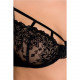 Комплект білизни HAYA SET black S/M - Passion Exclusive: стрінги, ліф, пояс для панчох Комплект білизни HAYA SET black S/M - Passion Exclusive: стрінги, ліф, пояс для панчох