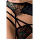 Комплект білизни FLORIS SET black L/XL - Passion Exclusive: ліф, трусики, пояс для панчох Комплект білизни FLORIS SET black L/XL - Passion Exclusive: ліф, трусики, пояс для панчох