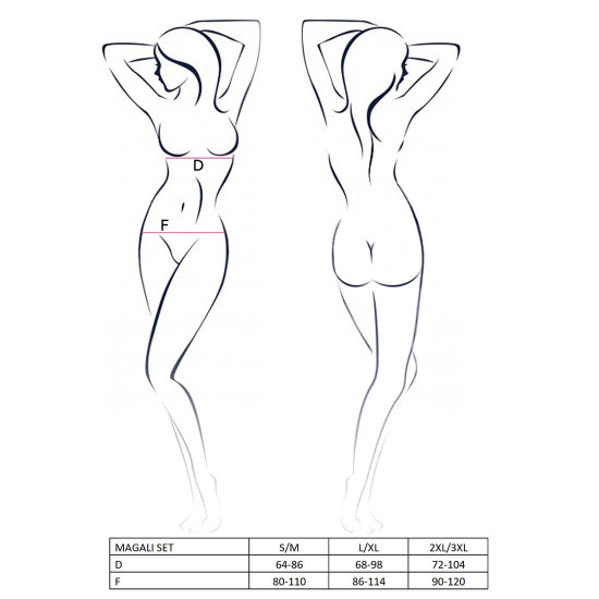 Комплект білизни MAGALI SET OpenBra red XXL/XXXL - Passion Exclusive: стрепи: ліф, трусики і пояс Комплект білизни MAGALI SET OpenBra red XXL/XXXL - Passion Exclusive: стрепи: ліф, трусики і пояс