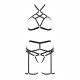 Комплект білизни MORGAN SET OpenBra black XXL/XXXL - Passion Exclusive: стрепи: трусики, ліф, пояс Комплект білизни MORGAN SET OpenBra black XXL/XXXL - Passion Exclusive: стрепи: трусики, ліф, пояс