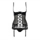 Корсет з відкритими грудьми NORTH CORSET black S/M - Passion Exclusive, пажі, трусики, шнурівка Корсет з відкритими грудьми NORTH CORSET black S/M - Passion Exclusive, пажі, трусики, шнурівка