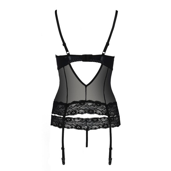 Корсет з відкритими грудьми NORTH CORSET black XXL/XXXL - Passion Exclusive, пажі, трусики, шнурівка Корсет з відкритими грудьми NORTH CORSET black XXL/XXXL - Passion Exclusive, пажі, трусики, шнурівка