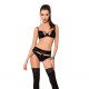 Комплект білизни TONYA SET black L/XL - Passion Exclusive: трусики, ліф, пояс для панчох Комплект білизни TONYA SET black L/XL - Passion Exclusive: трусики, ліф, пояс для панчох