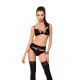 Комплект білизни TONYA SET black XXL/XXXL - Passion Exclusive: трусики, ліф, пояс для панчох Комплект білизни TONYA SET black XXL/XXXL - Passion Exclusive: трусики, ліф, пояс для панчох