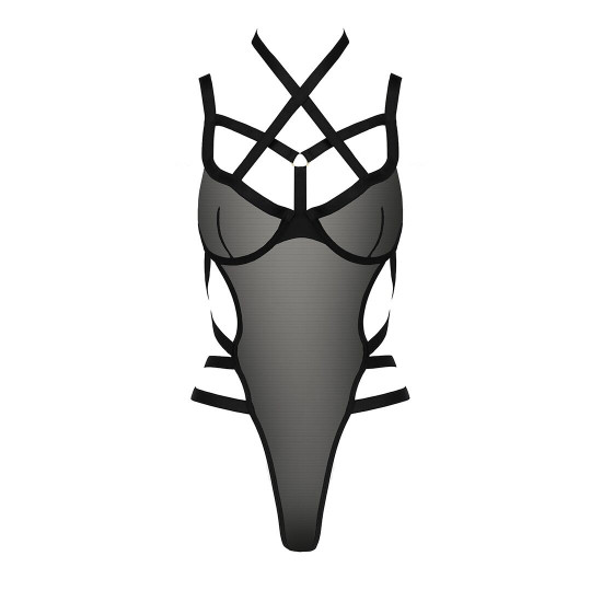 Боді-монокіні HAGAR BODY black S/M - Passion Exclusive Боді-монокіні HAGAR BODY black S/M - Passion Exclusive