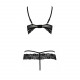 Комплект белья SARIA SET OpenBra black S/M - Passion Exclusive: стрэпы: откртый лиф, стринги Комплект белья SARIA SET OpenBra black S/M - Passion Exclusive: стрэпы: откртый лиф, стринги