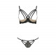 Комплект білизни VALERY SET OpenBra black XXL/XXXL - Passion Exclusive: стрепи: трусики, відкритий л Комплект білизни VALERY SET OpenBra black XXL/XXXL - Passion Exclusive: стрепи: трусики, відкритий л