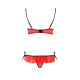 Комплект білизни CHERRY SET OpenBra red L/XL - Passion Exclusive: відкритий ліф, трусики-спідничка Комплект білизни CHERRY SET OpenBra red L/XL - Passion Exclusive: відкритий ліф, трусики-спідничка