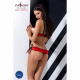 Комплект білизни CHERRY SET OpenBra red XXL/XXXL - Passion Exclusive: відкритий ліф, трусики-спіднич Комплект білизни CHERRY SET OpenBra red XXL/XXXL - Passion Exclusive: відкритий ліф, трусики-спіднич