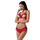 Комплект білизни CHERRY SET OpenBra red XXL/XXXL - Passion Exclusive: відкритий ліф, трусики-спіднич Комплект білизни CHERRY SET OpenBra red XXL/XXXL - Passion Exclusive: відкритий ліф, трусики-спіднич