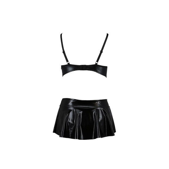 Комплект білизни під латекс DEBY SET black S/M - Passion: ліф, міні-спідничка, стрінги Комплект білизни під латекс DEBY SET black S/M - Passion: ліф, міні-спідничка, стрінги