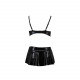 Комплект білизни під латекс DEBY SET black S/M - Passion: ліф, міні-спідничка, стрінги Комплект білизни під латекс DEBY SET black S/M - Passion: ліф, міні-спідничка, стрінги