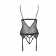 Корсет з відкритими грудьми DIABOLINA CORSET black L/XL - Passion, пажі, трусики, напівпрозорий Корсет з відкритими грудьми DIABOLINA CORSET black L/XL - Passion, пажі, трусики, напівпрозорий