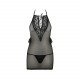 Сорочка прозора приталена ERZA CHEMISE black XXL/XXXL - Passion, трусики Сорочка прозора приталена ERZA CHEMISE black XXL/XXXL - Passion, трусики